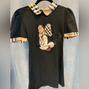 Lady Luck Black Minnie Mouse Shirt Small